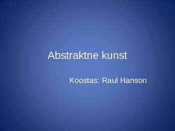 Abstraktne kunst