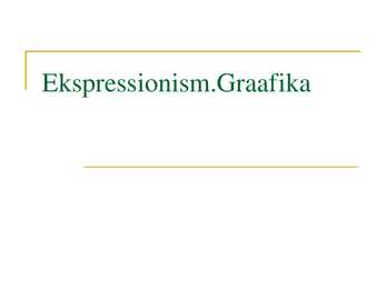 Ekspressionism graafika