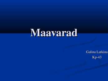 Maavarade power point