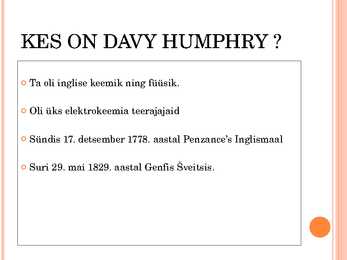 Davy Humphry #2