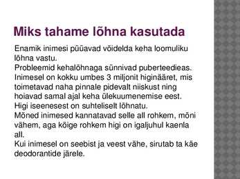 KAubatundmine- Lõhnad ja parfüümid #2