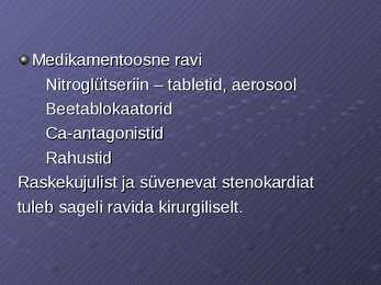 Stenokardia isheemiatõbi-MI #14