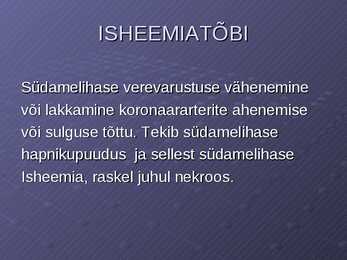 Stenokardia isheemiatõbi-MI #4