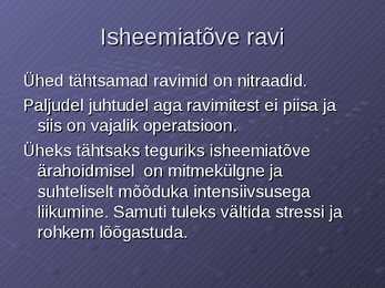 Stenokardia isheemiatõbi-MI #7