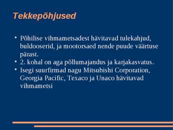 Globaalprobleem-Amazonase vihmametsade hävimine #7