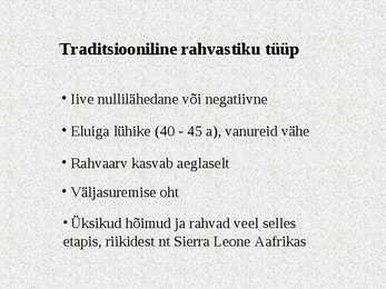 Demograafilise siirde teooria #8