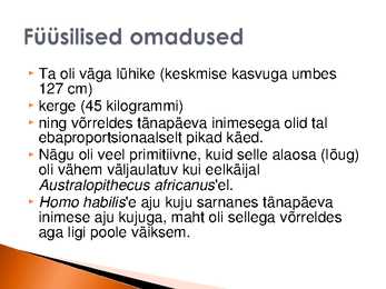 Homo habilis ehk osav inimene #4