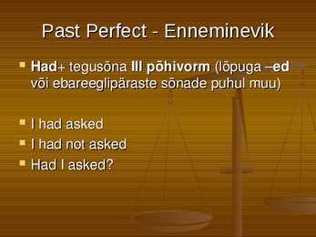 Past Tenses #6