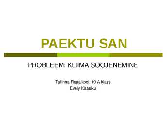Esitlus Paektu Sani kohta