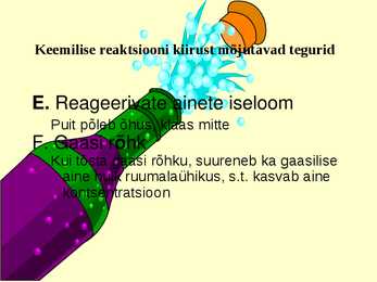 Reaktsiooni kiirus #9