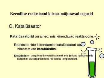 Reaktsiooni kiirus #10
