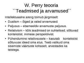 Psühholoogia konspekt powerpoint #12