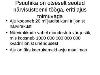 Psühholoogia konspekt powerpoint #14
