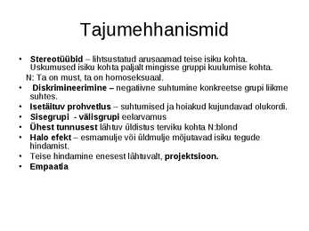 Psühholoogia konspekt powerpoint #29