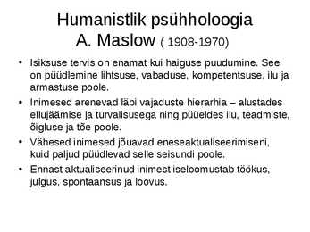 Psühholoogia konspekt powerpoint #46