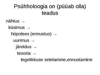Psühholoogia konspekt powerpoint #6
