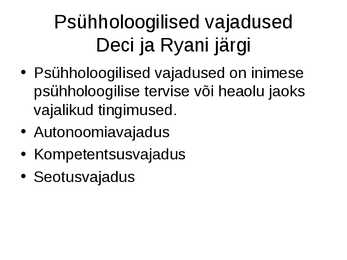 Psühholoogia konspekt powerpoint #54
