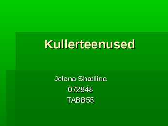 Kullerteenused