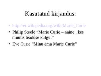 Marie Curie #9