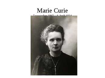 Marie Curie