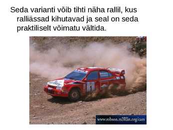 Ettekanne Teemal-Miks keerleb külavaheteel kihutava auto taga tolmupilv #15