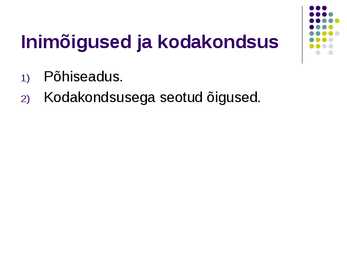 Inimõigused mitmepalgalises maailmas #8
