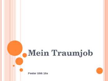 Mein Traumjob