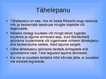 Tähelepanu #2