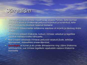 Sürrealism kirjanduses ja kunstis #2