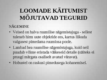 Loomadepsühholoogia #5