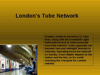London Tube #3