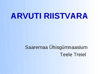 Arvuti riistvara