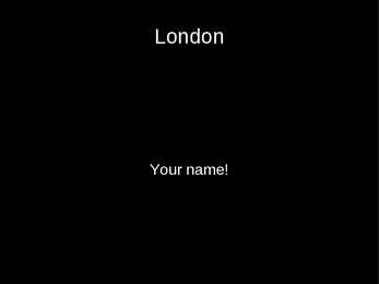 London presentatsioon