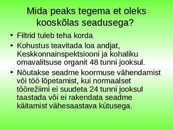 Välisõhuseadus #7
