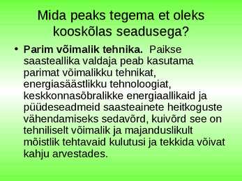 Välisõhuseadus #9