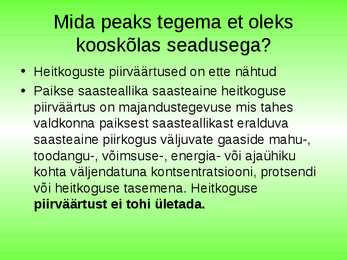 Välisõhuseadus #10