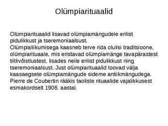 Olümpialiikumine #17