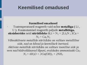 Keemia-Lämmastik #4