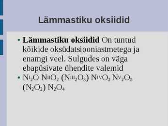 Keemia-Lämmastik #6