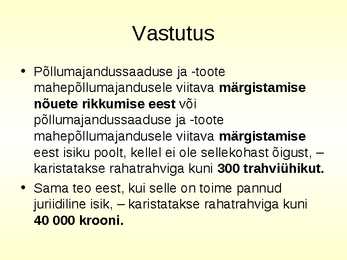 Mahepõllumajandus #13
