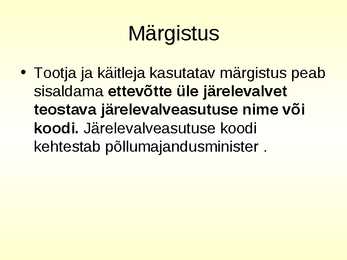 Mahepõllumajandus #9