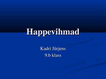 Happevihmad