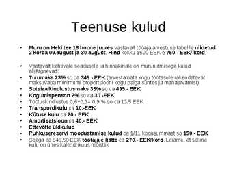 Kinnisvara dokumenteerimine #11