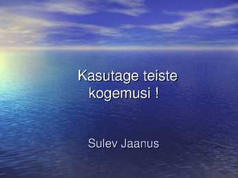 Korrashoiuturu areng Eestis #18