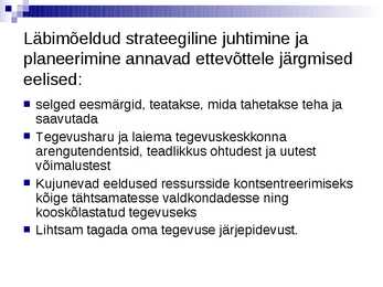 Strateegilise juhtimise olemus ja terminoloogia- #15