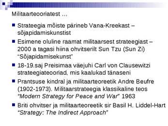 Strateegilise juhtimise olemus ja terminoloogia- #18