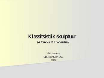 Klassitsistlik skulptuur