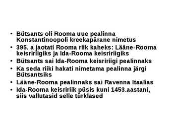 Bütsantsi keisririik #3