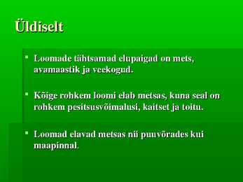 Eesti loomastik #2