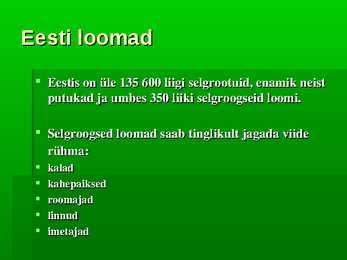 Eesti loomastik #4